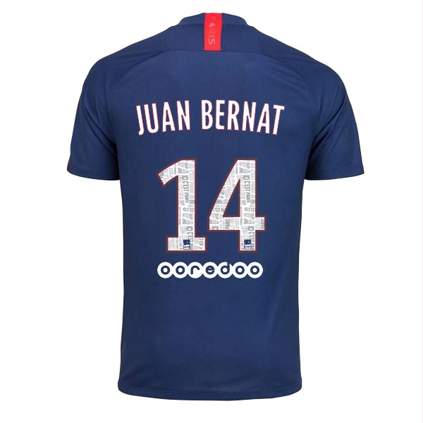 Camiseta Paris Saint Germain NO.14 Juan Bernat 1ª 2019/20 Azul
